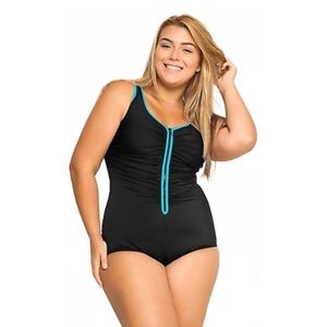 Delimira Women's Built-in Cup Plus Size Swimsuit